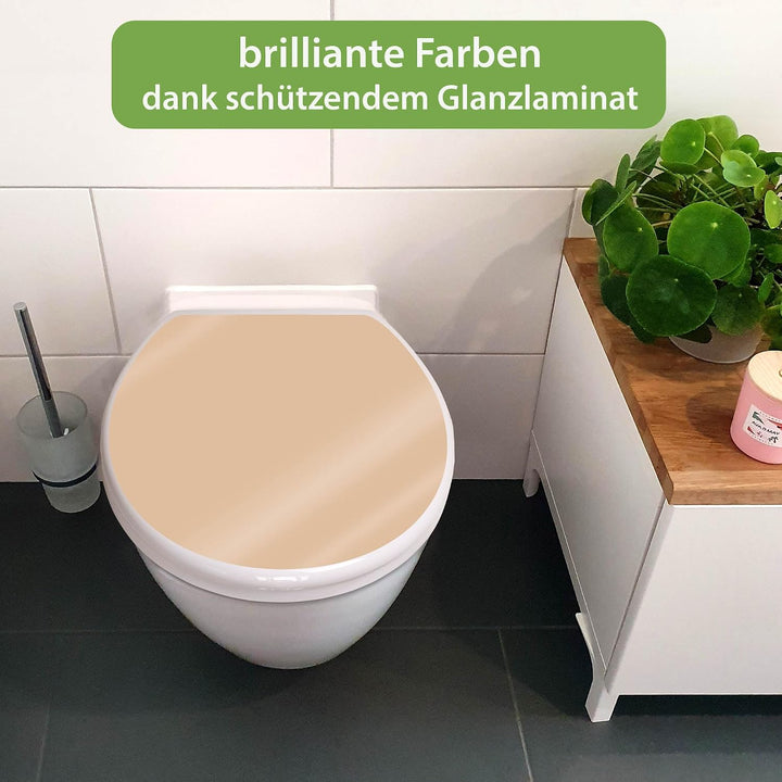 banjado Toilettendeckel mit Absenkautomatik 44,5x37cm - Soft Close Toilettensitz - WC Sitz mit Absen