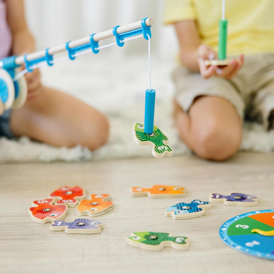 Melissa &amp; Doug Catch &amp; Count Fishing Game | Games | Wooden Toy | 3+ | Gift for Boy or Girl Standard