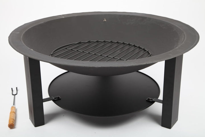 point-garden Feuerschale 73cm Gartengrill Grill Gusseisen massiv