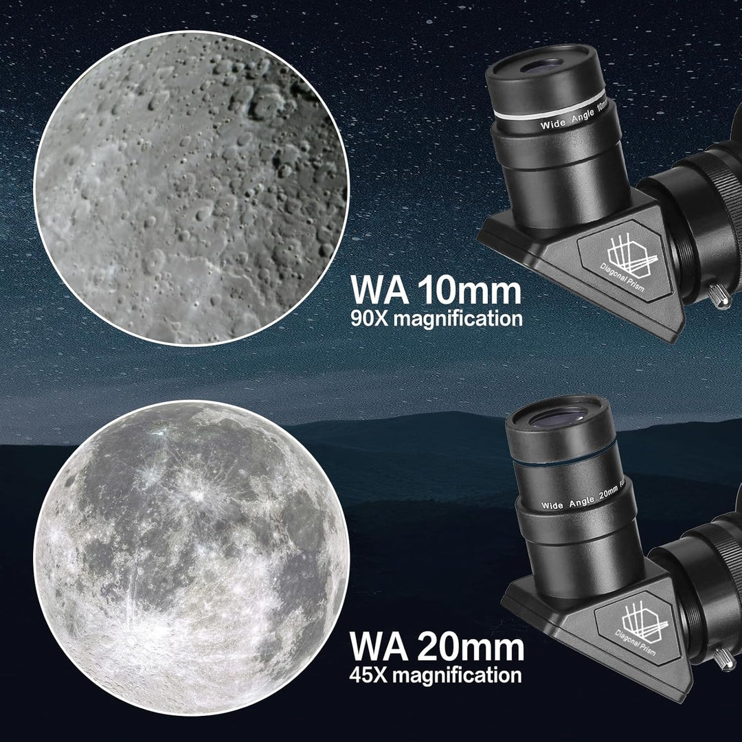 Teleskope für Erwachsene Astronomie, 80mm Aperture 900mm Refraktor Teleskop für Kinder, Anfänger, ko