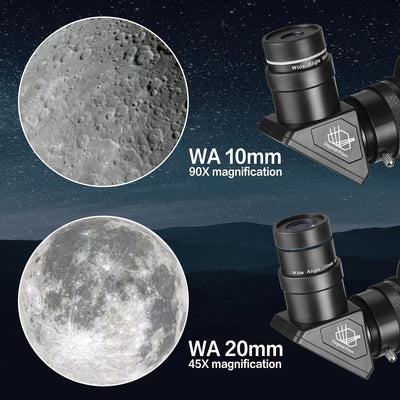 Teleskope für Erwachsene Astronomie, 80mm Aperture 900mm Refraktor Teleskop für Kinder, Anfänger, ko