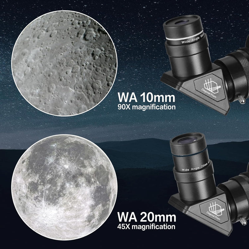 Teleskope für Erwachsene Astronomie, 80mm Aperture 900mm Refraktor Teleskop für Kinder, Anfänger, ko