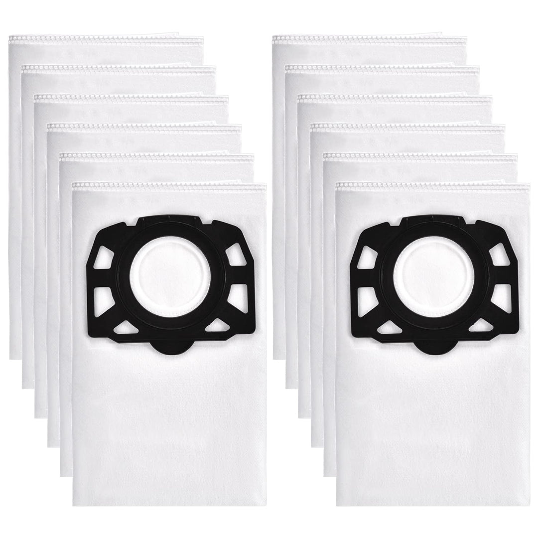 12Stück Staubsaugerbeutel für Kärcher WD4,WD5,WD6 Vliesfilterbeutel KFI 487,Staubbeutel für Kärcher