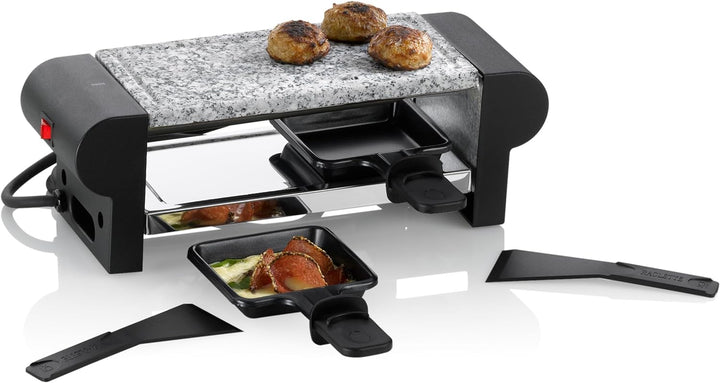 Kela 66493 Raclette mit Granitplatte, Für 2 Personen, 350 W, 230 V,