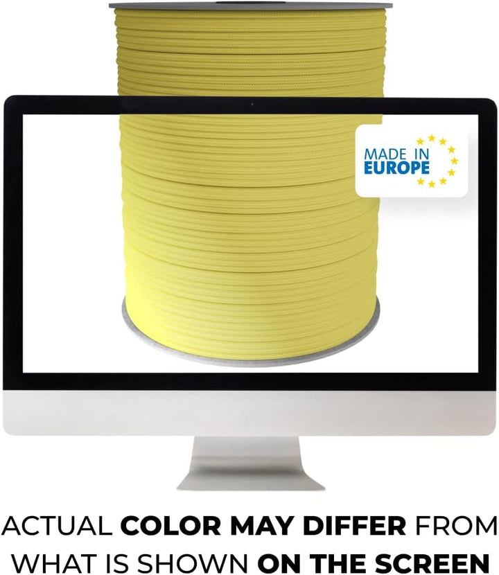 EdcX 3mm Nylon Paracord 425 (15, 30, 50 und 100m) - Typ II, 100% Nylonseil, 3 Litzen Seil, 3mm Nylon
