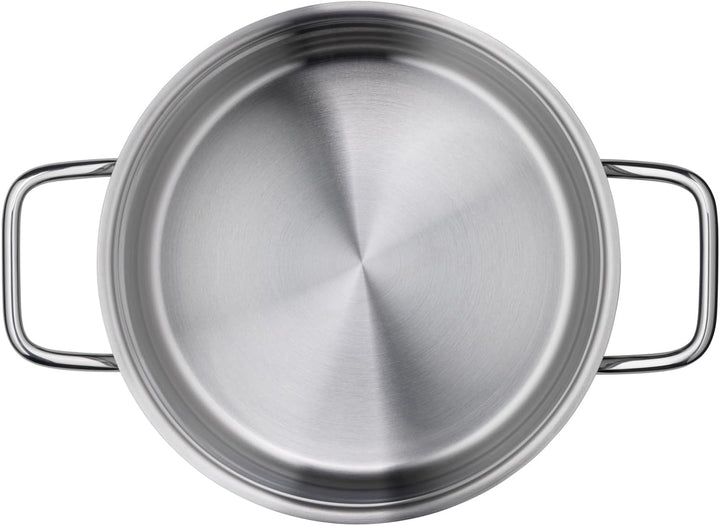 Silit Extra Cook, Kochtopf 20 cm mit Glasdeckel, Innenskalierung, breiter Schüttrand, hochwertiger s