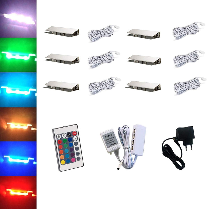 ACCE LED RGB Glaskantenbeleuchtung Glasbodenbeleuchtung Vitrinenbeleuchtung Clip Glas höchste Qualit