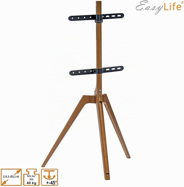 EasyLife - TV Stativ Holz Staffelei Tripod - Studio TV Stand bis 65&