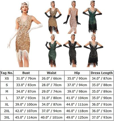 FYMNSI Damen 1920er Jahre V-Ausschnitt Pailletten Fransen Kleid Flapper Charleston Kleider Cocktailk