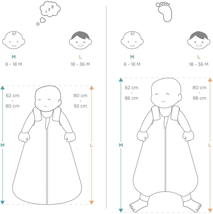 Ergobaby Baby-Schlafsack Winter Neugeborene 56-62 Baumwolle, Winterschlafsack Baby 0-6 Monate TOG 2.