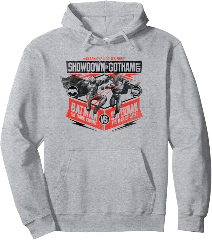 Batman v Superman Showdown in Gotham Pullover Hoodie