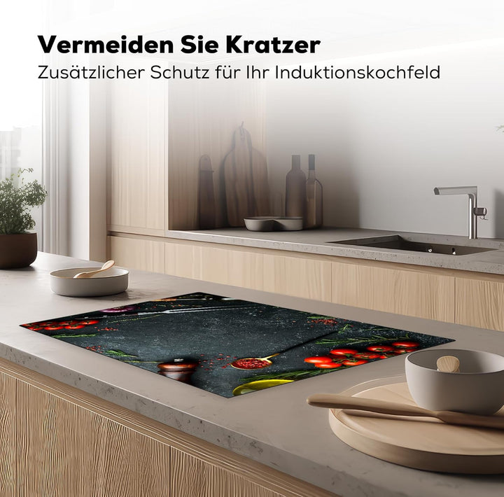 Herdabdeckplatte 80x52 cm Einteilig Herdabdeckung Abdeckplatte für Ceranfeld Abdeckung Induktionskoc