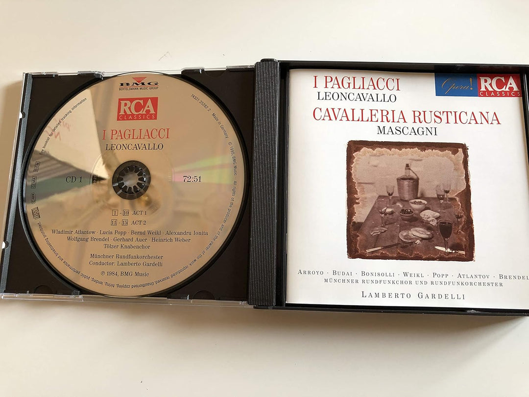 Leoncavallo: I Pagliacci/Mascagni: Cavalleria Rusticana (Gesamtaufnahme(ital.)), Audio-CD
