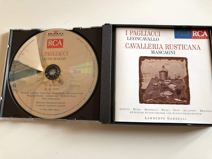 Leoncavallo: I Pagliacci/Mascagni: Cavalleria Rusticana (Gesamtaufnahme(ital.)), Audio-CD