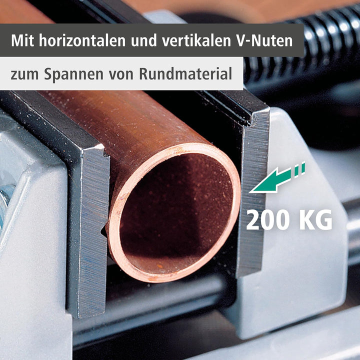 wolfcraft Universal-Schraubstock I 3410000 I Backenbreite 100 mm Einheitsgrösse, Einheitsgrösse