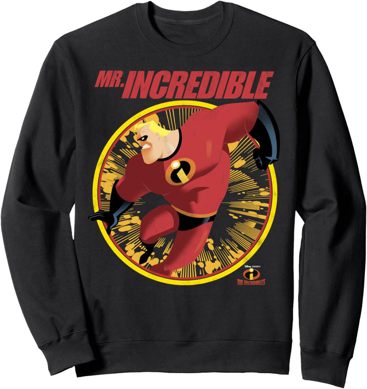 Disney Pixar Incredibles Mr. Incredible Jumping Poster Sweatshirt