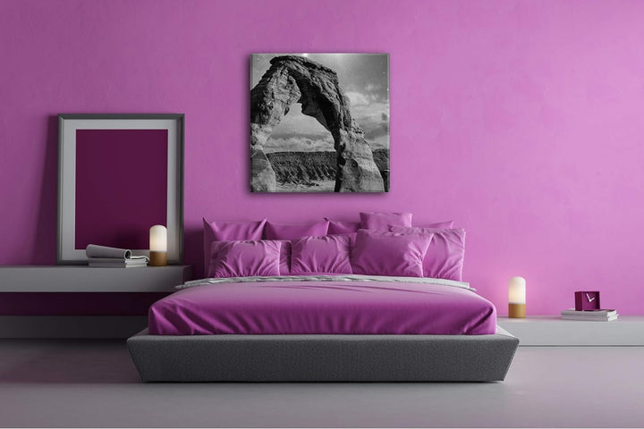 deyoli Grand Canyon Format: 70x70 Effekt: Schwarz&Weiss als Leinwandbild, Motiv fertig gerahmt auf E