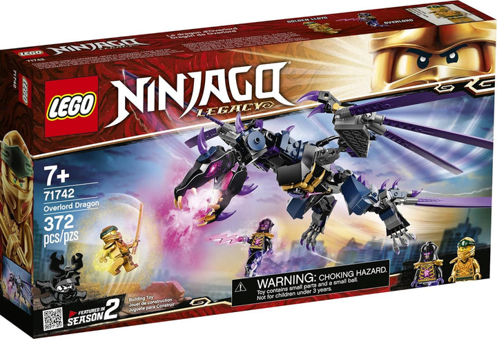 LEGO NINJAGO Legacy Overlord Dragon 71742 Ninja Playset Building Kit Featuring Posable Dragon Toy, N