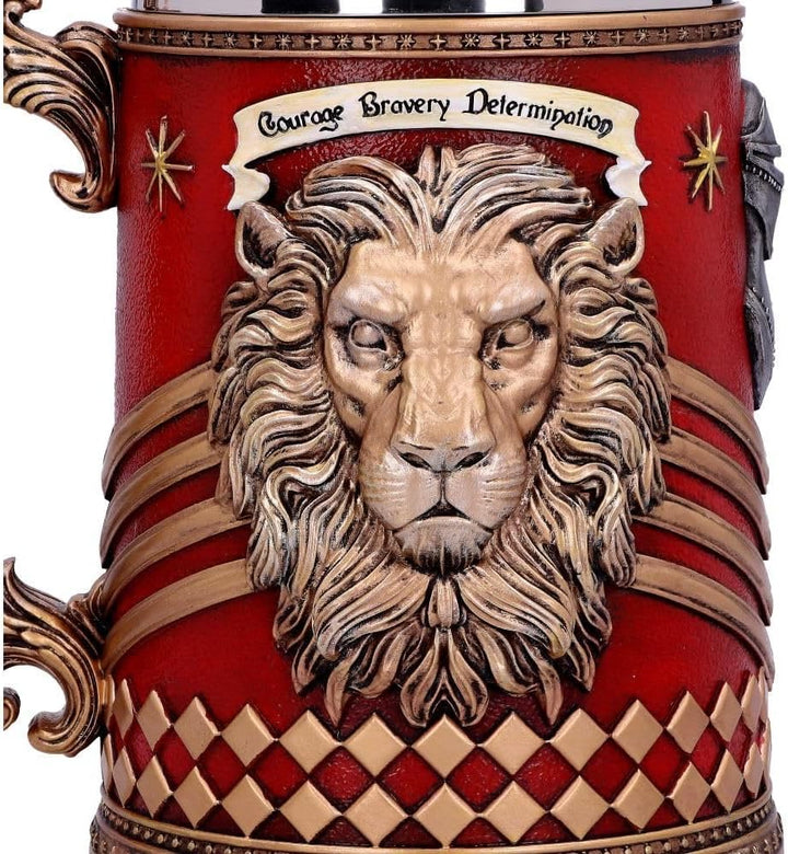 Nemesis Now Harry Potter Gryffindor Hogwarts House Collectable Tankard, Harz, Rot/Goldfarben, 1.25 p