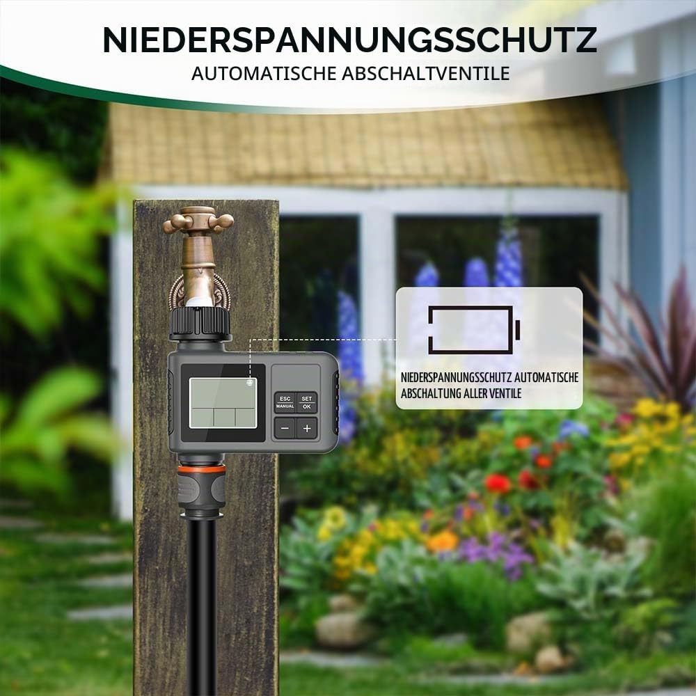 Bewässerungscomputer,Zeitschaltuhr Bewässerung,Bewässerungsuhr,Bewässerungssteuerung Programmierbare