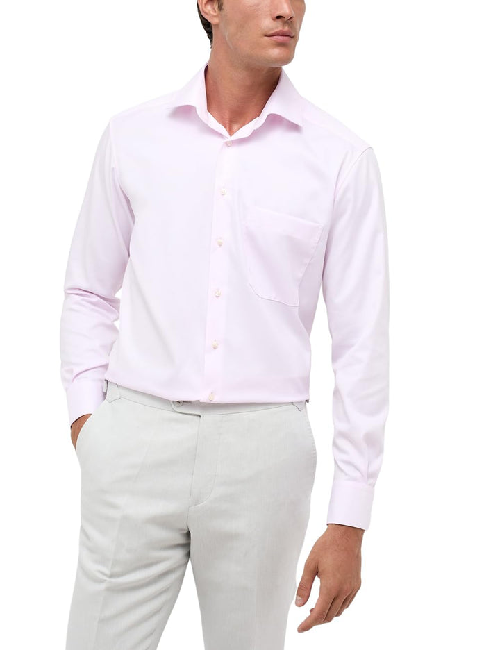 ETERNA Male Cover Shirt unifarben Comfort FIT 41 Rosa, 41 Rosa