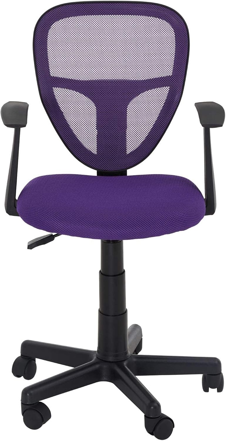 CARO-Möbel Kinderdrehstuhl Studio - Ergonomischer Schreibtischstuhl mit Armlehnen, Verstellbar, Lila