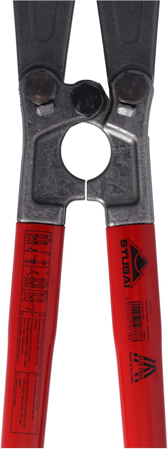 Bolzenschneider mit auswechselbaren Dreikantschneiden | 630 mm | STUBAI Metallschneider für die Meta