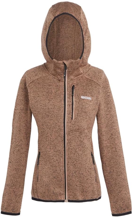 Regatta Damen Women's Newhill Hooded Fleece, Warm Taupe