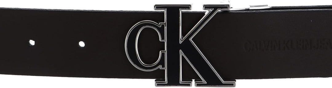 Calvin Klein Mono Hardware Belt W95 Black/Bitter Brown - kürzbar
