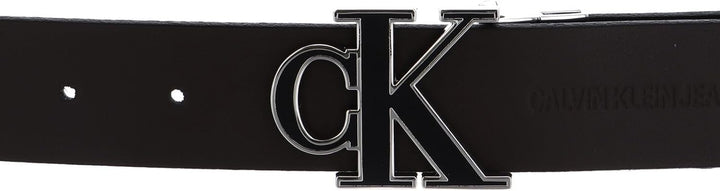 Calvin Klein Mono Hardware Belt W95 Black/Bitter Brown - kürzbar