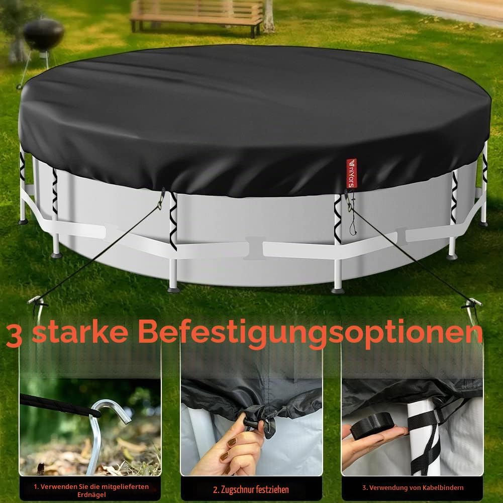Poolabdeckung FüR Stock Tank Pool, 420 D Oxford-Stoffpoolplane Und Pool Abdeckplane, Uv-Schutz Pool