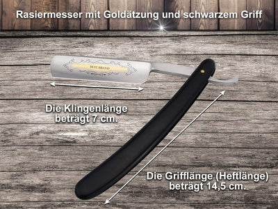 Bart Rasiermesser Set mit Solingen Paste und Leder Leinen Profi Streichriemen Herren Rasier Set mit