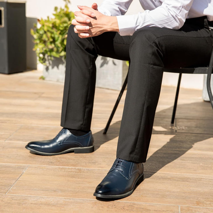 Anzugschuhe Herren Oxford Derby Schuhe Brogues Lederschuhe Hochzeitsschuhe Schnürhalbschuhe Klassisc