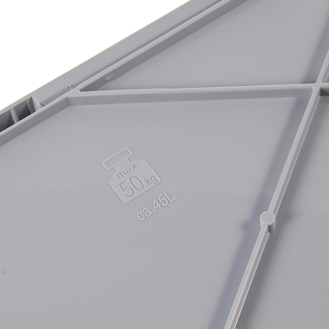 keeeper ben 4x Stabile Profi-Klappboxen mit Soft-Touch Griffen, 45 l, Eco Sky Blue Eco Sky Blue 4er