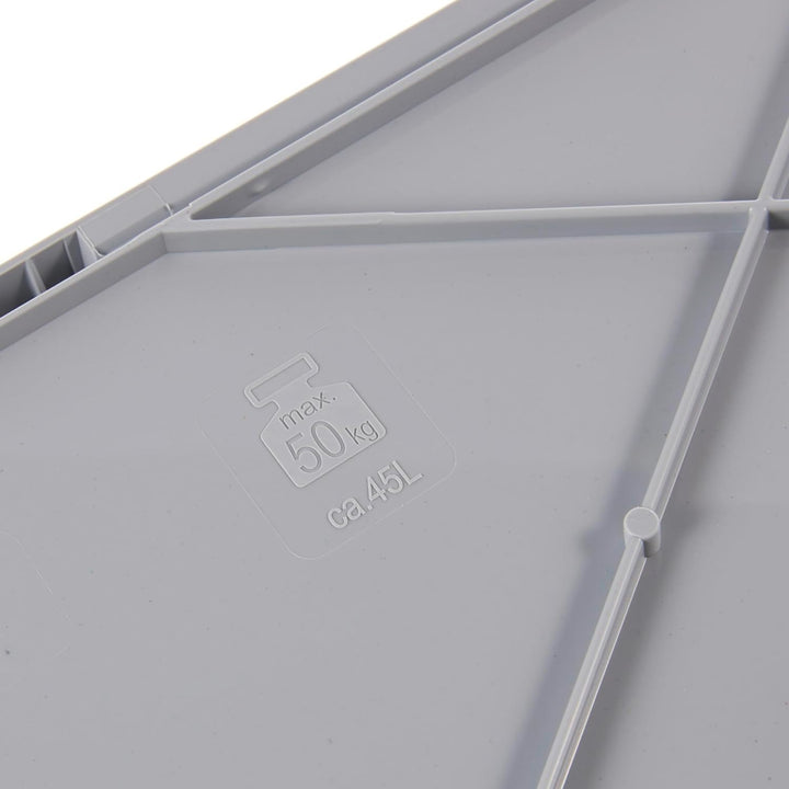 keeeper ben 4x Stabile Profi-Klappboxen mit Soft-Touch Griffen, 45 l, Eco Sky Blue Eco Sky Blue 4er