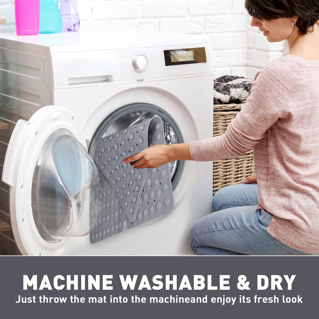 Walant Duschmatte rutschfest 70x70 cm,Badewannenmatte mit Saugnäpfen,BPA-frei PVC Bath Mat, Schimmel