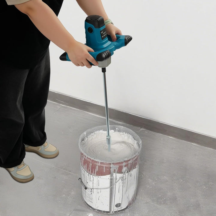Elektrischer Mörtelrührer 1400W, 6-Stufen Rührwerk mit 0-1200 U/min für Beton, Farbe & Kleber, Profi