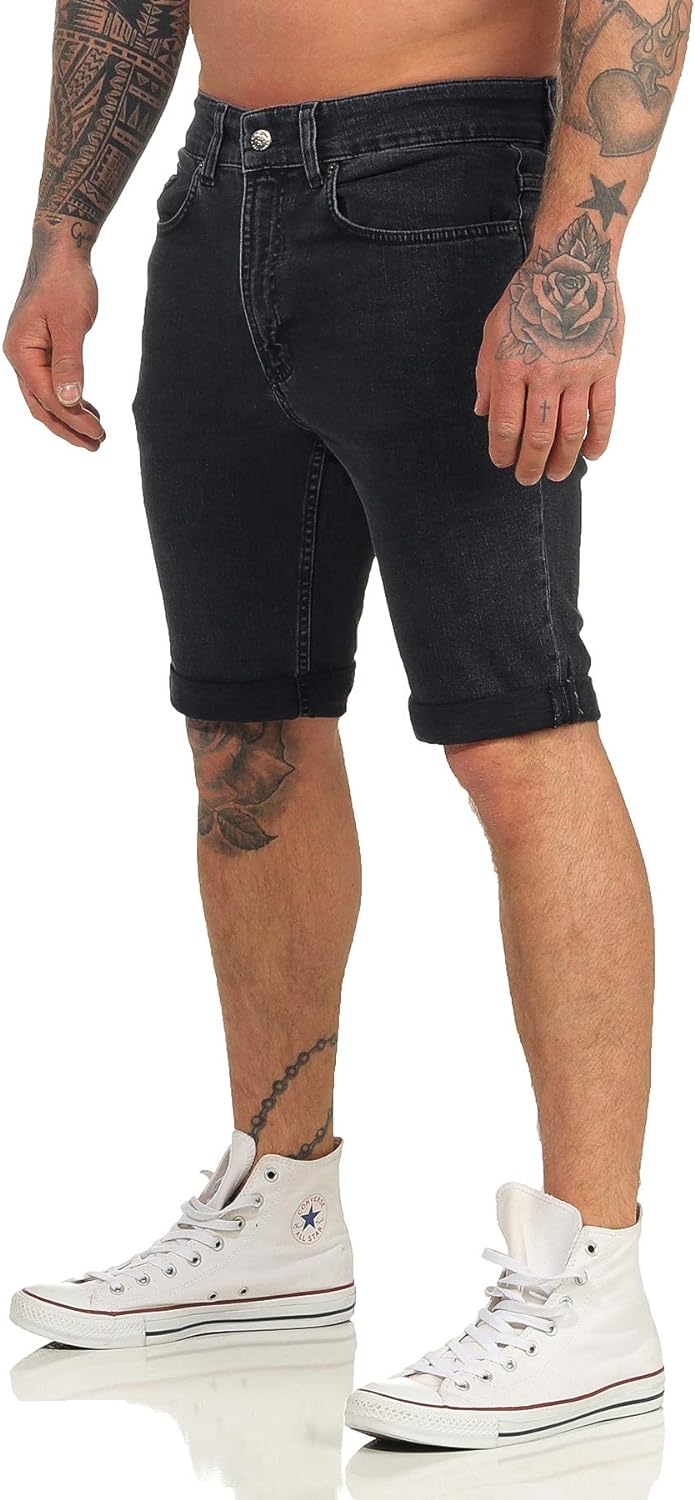 mazine - Herren - Shorts 'Denim' - Dark Grey - L