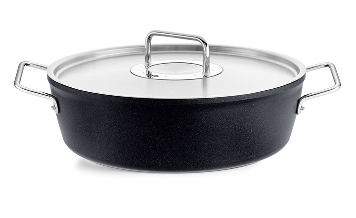 Fissler Adamant / Aluminium-Bräter (Ø 28 cm, 4,3L) Bratentopf-beschichtet mit Metall-Deckel, antihaf