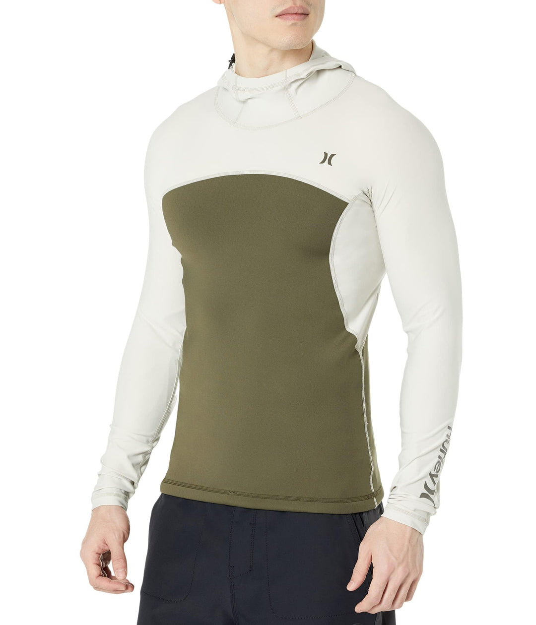 Hurley Herren Coast Guard Hooded Surf Top Tshirt, Fracht