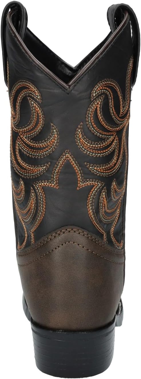 Smoky+Mountain+Kinder+Jungen+Monterey+Western+Cowboy+Stiefel+Braun%2fSchwarz%2c+3M