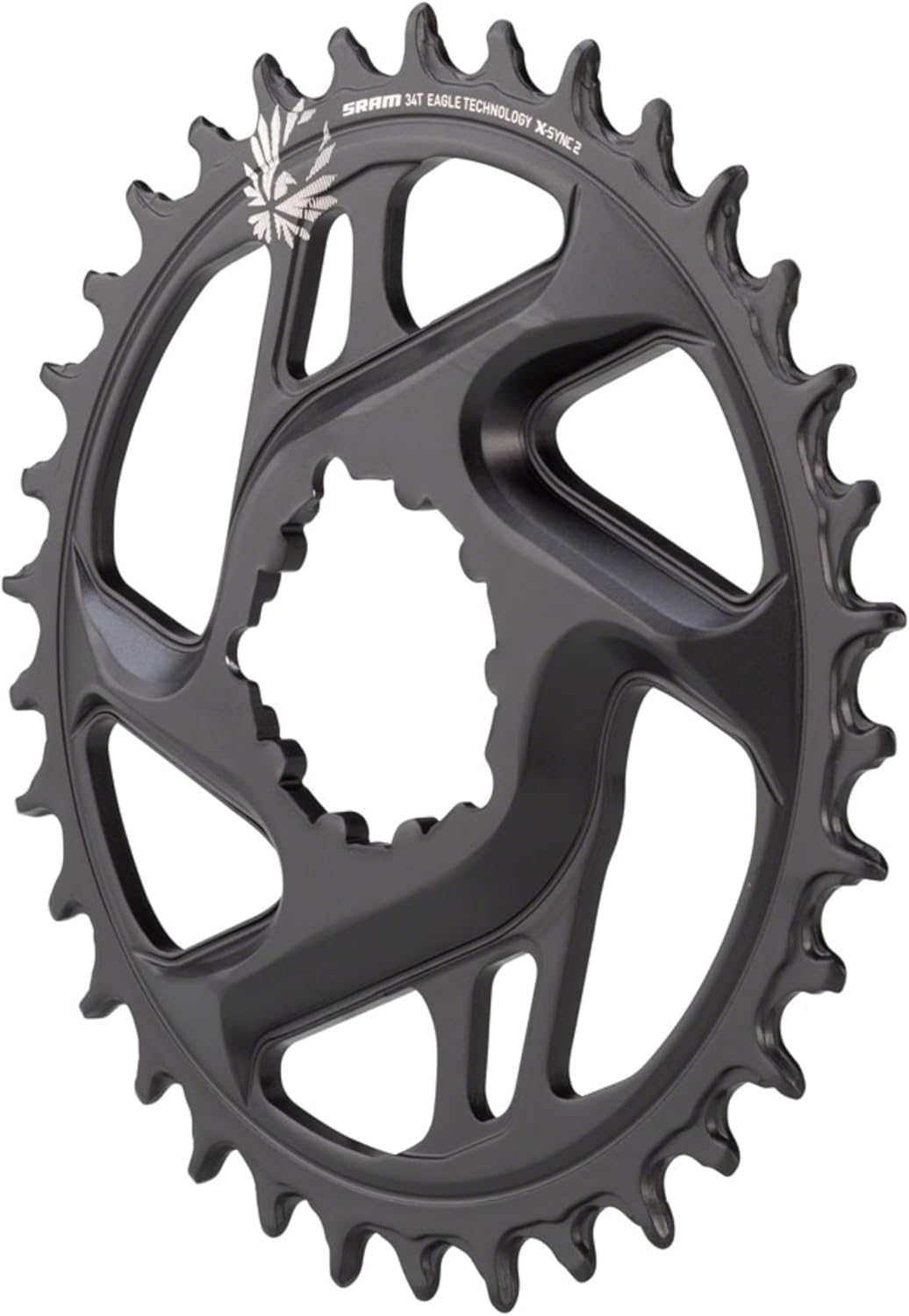 Sram Unisex – Erwachsene X-sync2 Eagle Kettenblatt 34 Schwarz, 34 Schwarz