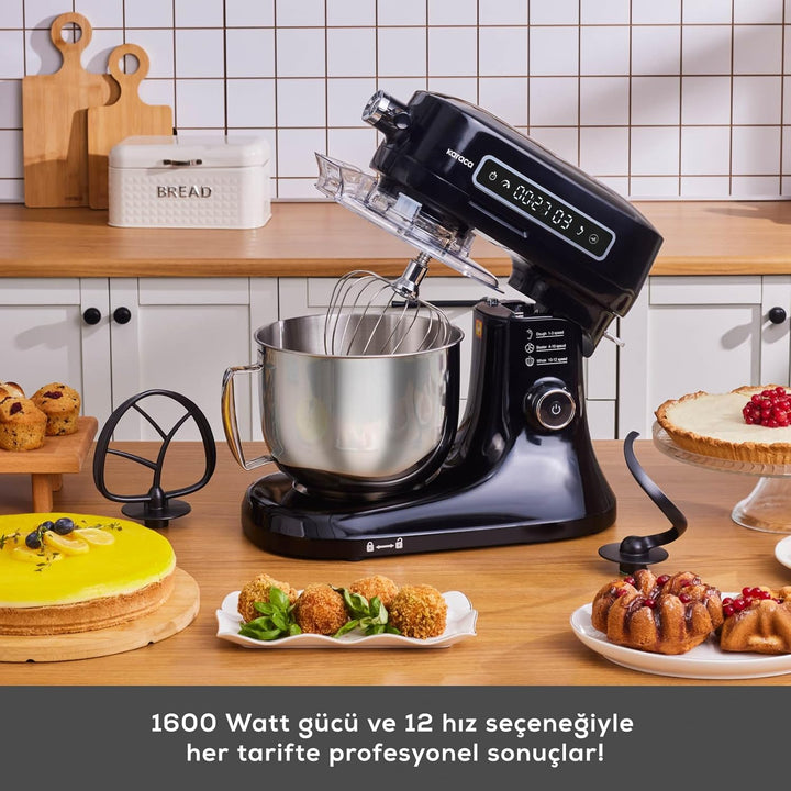 Karaca Pro Artisan Timer Küchenchef Black 1600W 5 Liter