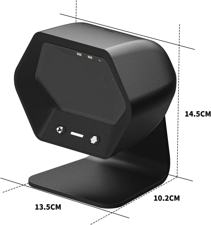 NETUM 1D 2D QR Präsentationsscanner mit USB-Barcodescanner, Omnidirektional, kabelgebunden, für Mobi