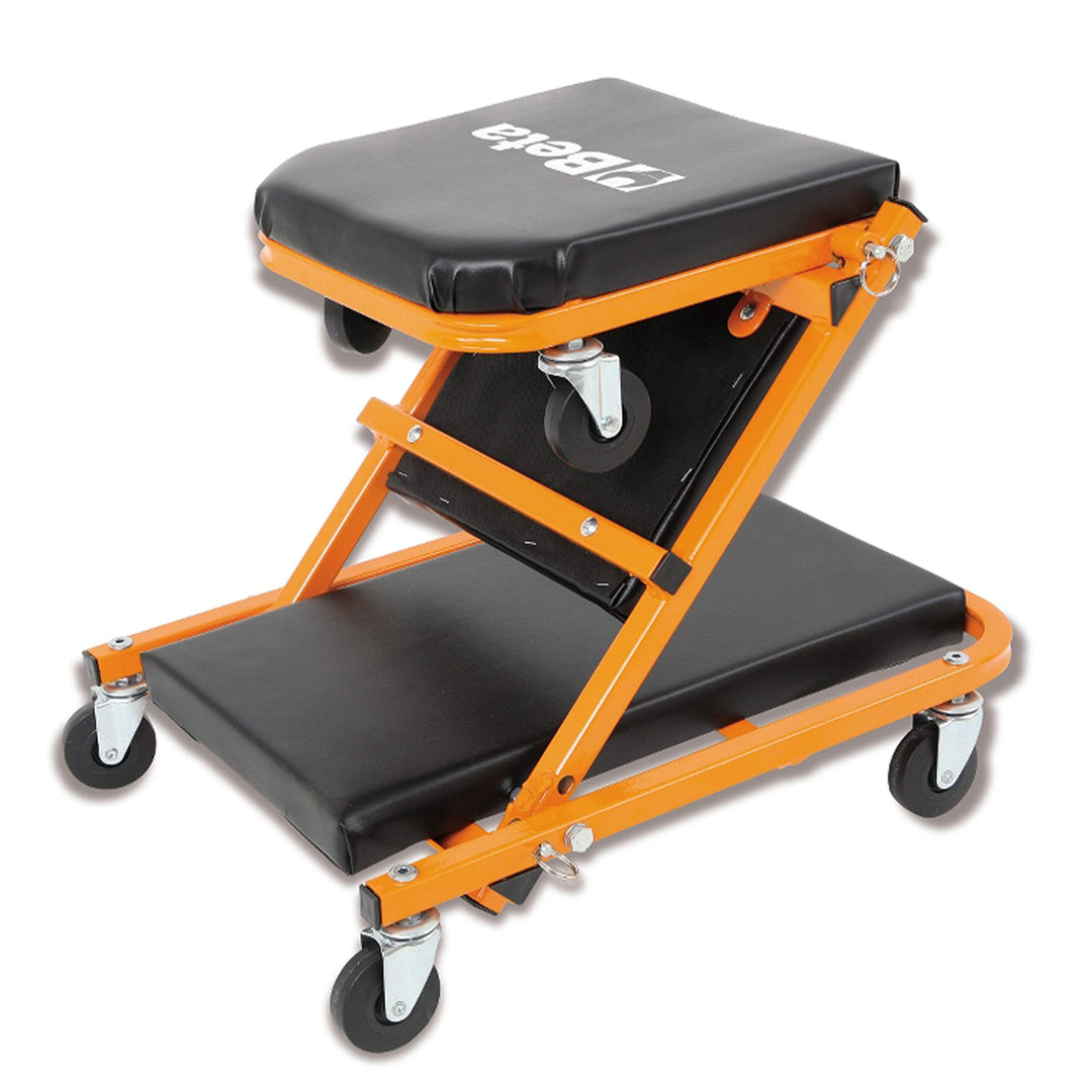 Beta 3002 Montageroller, Rollbrett für die Werkstatt, PKW Liegewagen (umbaubar zum Sitz, stabil und