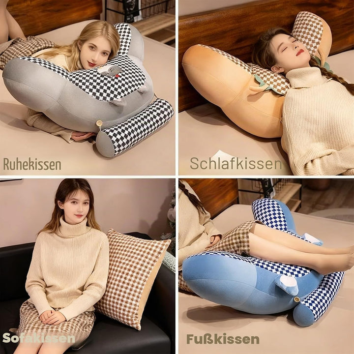 Rückenkissen für Bett und Sofa mit Armlehnen Ergonomisches Lesekissen Erwachsene Atmungsaktives Lese