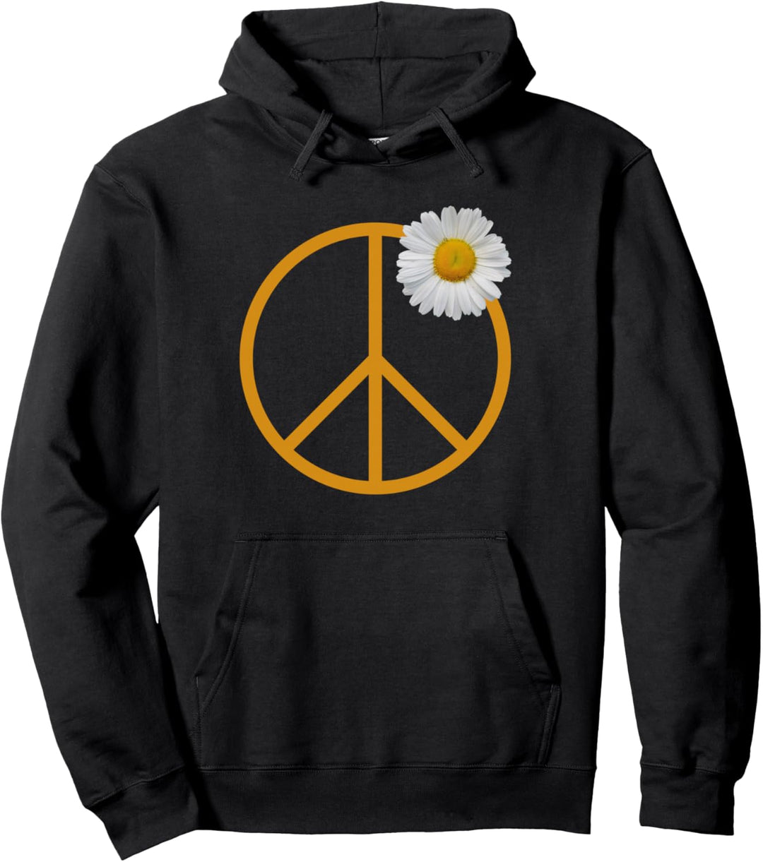 Gänseblümchen, Friedenszeichen Pullover Hoodie