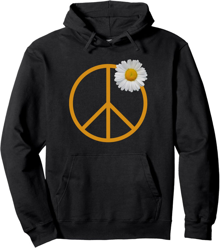 Gänseblümchen, Friedenszeichen Pullover Hoodie
