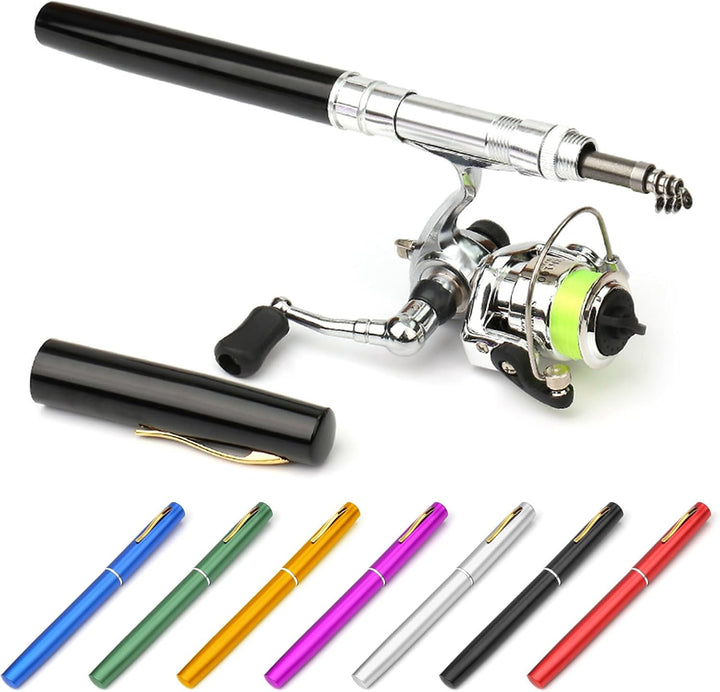 Lixada 1 Mt / 1,4 Mt Tasche Faltbare Angelrute Reel Combo Mini Pen Angelrute Kit Teleskop Angelrute