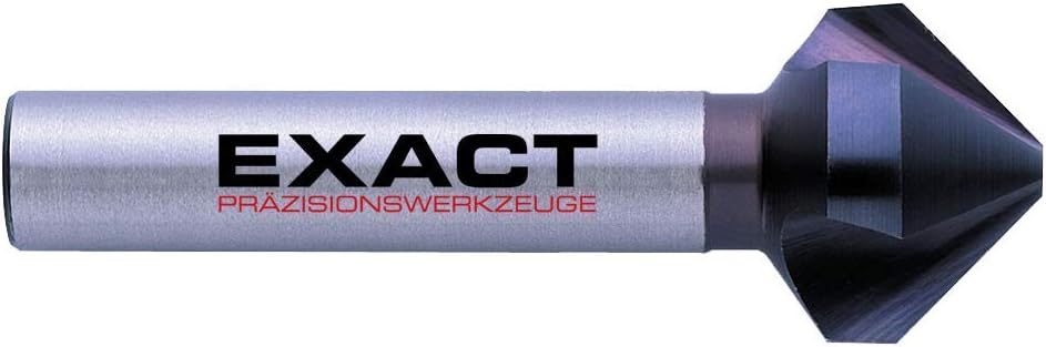 Exact 51157 Kegelsenker Set, Ø 6,3-20,5mm, 90°, HSS, TiAlN-Beschichtung, DIN 335C, Ø 6,3-20,5mm, 90°